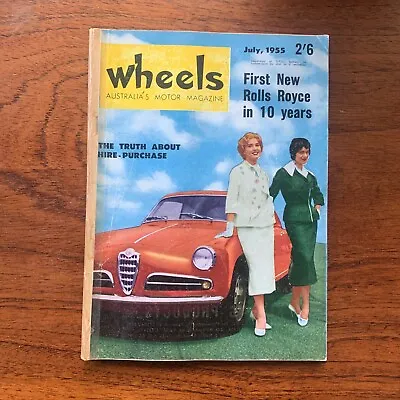 Vintage July 1955 'wheels Magazine' Alfa Romeo Moss Wins Mille Miglia De Soto • $28