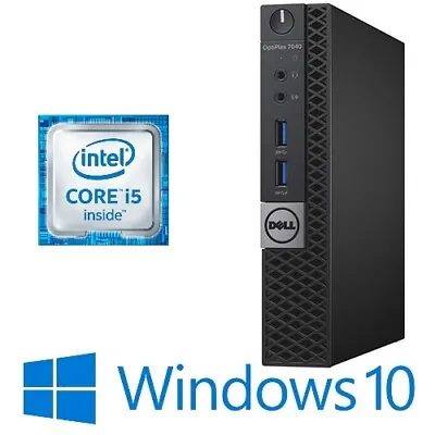 Dell Optiplex 7040 Micro PC Intel I5 6500T 16G 256G/500G SSD WiFi Win 10Pro • $199