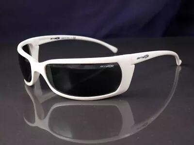 Arnette Slide Vintage Sunglasses White Frame Grey Green Lenses New Rare Last • $130.47