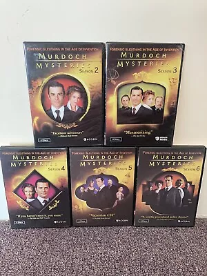 Murdoch Mysteries Seasons 2-6 DVD Lot Acorn Yannick Bisson DVD Lot  • $30.86