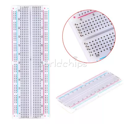 MB102 Solderless Breadboard Protoboard 830 Tie Points 2 Buses Test Circuit • $2.49