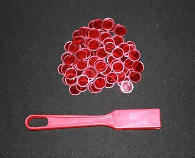 Magnetic Red Bingo Wand And 100 Chips Markers – Use On Paper Sheets Cards  • $8.75