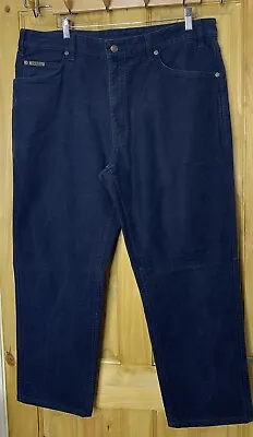 R M Williams Mens Moleskin Trousers W40 L32 Blue Colour Mens • $80.93