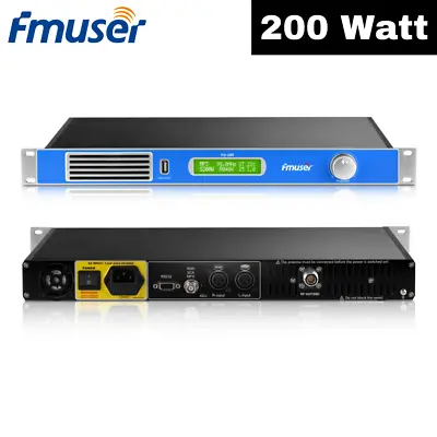 FMUSER 200W Stereo Professional FM Radio Broadcast Station Transmitter 200 Watt • $899