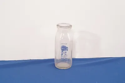 Vintage Select Dairy McPherson Kansas 1/2 Pint Milk Bottle Blue Paint • $8