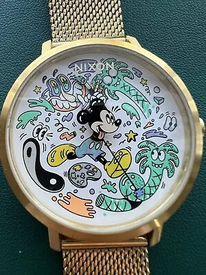 RARE Disney Nixon Mickey Mouse Women’s Gold Watch #3 Out Of 100!!! LE 100 • $3000