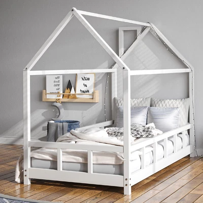 £129.95 • Buy Treehouse Single Bunk Bed Pine Wooden Frame Kids Childrens Sleeper House Canopy