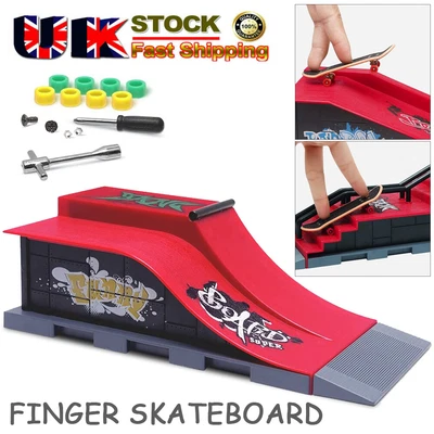 £11.95 • Buy Hot Fingerboard Finger Skateboard Gifts Hot Mini Skate Park Ramp Parts Deck Tech