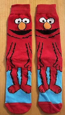 Sesame Street Adult Graphic Cotton Socks New Elmo • $9.99