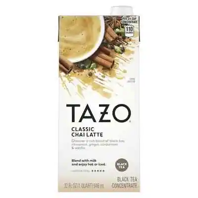 £12.87 • Buy Tazo Black Tea Chai Latte Classic 32 Oz Each (1)
