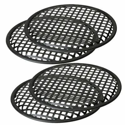 2 Pairs 6.5  Subwoofer Metal Waffle Grills - Universal Speaker Mid Range • $14.87