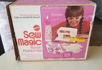 Vintage 1973 Mattel SEW MAGIC Barbie Doll Fashion Set INCOMPLETE -MACHINE WORKS • $12