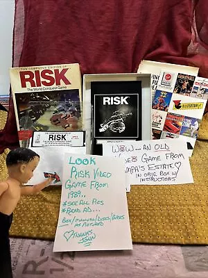 Vintage 1989 Video Game Risk Original Box With Manual Floppy Disk Apple Virgin • $11.99