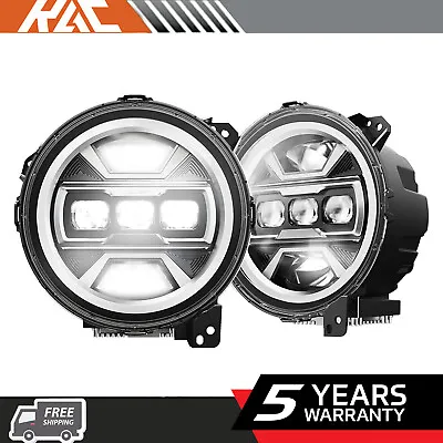 LED Headlights For Jeep Wrangler JL 2018-2021 Gladiator 2020-2021 With Halo DRL • $127.99