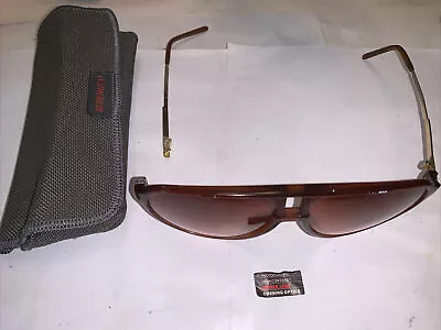 Serengeti Aviator Type Sunglasses Corning Optics Label Needs Work Soft Side Case • $74.77