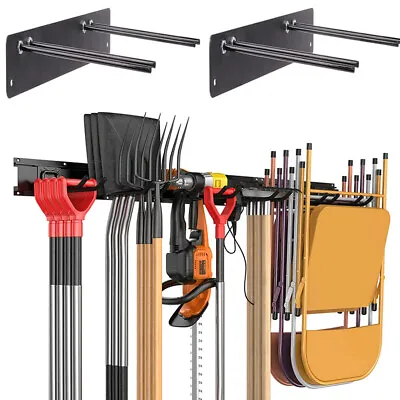 Heavy Duty Garage Tool Storage Organizers Wall Mounted Garden Tool Hanger Rack • $28.90