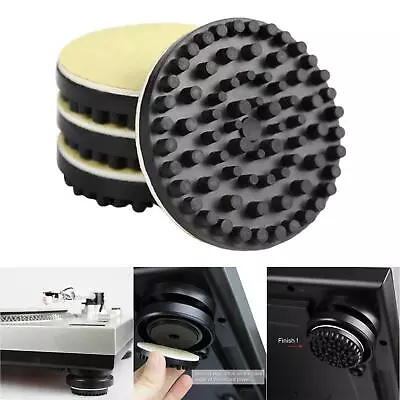 4Pcs Turntable Isolation Feet Non-Skid Vibration-Absorption 2 Inch Isolation • $12.55