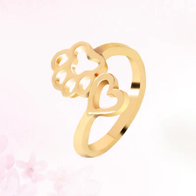 £5.36 • Buy 1 Pair Open Cuff Ring Love Open Ring The Rings Teen Girl Rings Wedding Ring