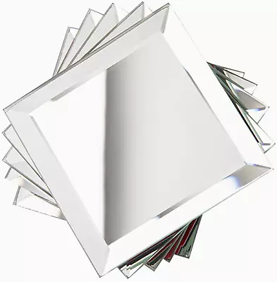 3  X 3  Square Mirror Glass Tile With Beveled Edge For Kitchen Backsplash/Bathro • $78.99