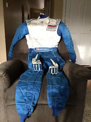 Marco Andretti Signed Race-Worn Fire Suit & Gloves • $750