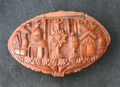 19th Century Carved Napoleonic Coroso Nut Box Prisoners Of War  • £243.28