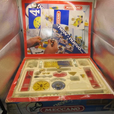 £34.95 • Buy Vintage Meccano Outfit No4 Set Boxed With Booklets