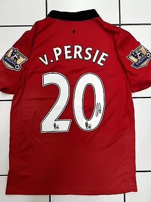 Robin Van Persie Signed Man Utd 13/14 Home Shirt- WITH COA • £200