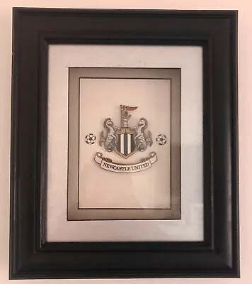 £35 • Buy Vintage Newcastle  United Football Logo 3D Picture Black Frame Memorabilia