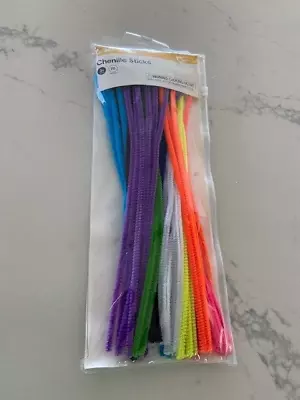 66X Pipe Cleaners Chenille Stems Pipe Cleaner Craft Sticks Asst Colours Art • $12.99