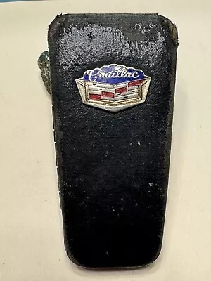 Vintage Advertising Cadillac Hard Key Case Holds 3 Keys Automobile Keys • $14.99