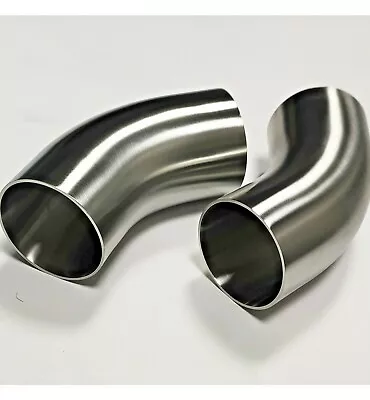 £7.99 • Buy 45 Degree 1D Radius Long Stainless Steel Elbow VARIOUS SIZES 1.5  To 4  Diameter