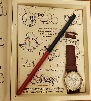 Sketches Of Mickey Mouse Limited Edition Watch Box Set - Unused & Very Cool! • $139.95