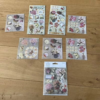 8 Sheets Of Stickers And Embellishments Brand-new Qvc - FREE P & P • £6