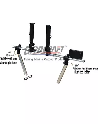 Brocraft Kayak Trolling Motor Universal Mount / Kayak Outboard Motor Bracket • $139.99