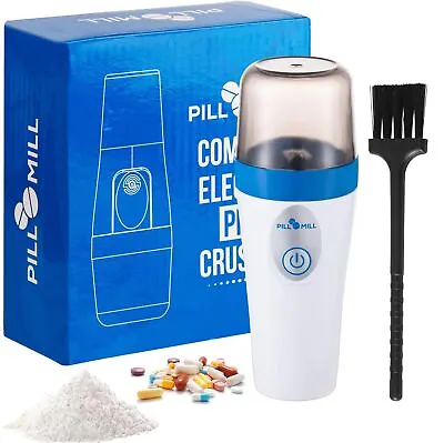Compact Electric Pill Crusher Grinder By Pill Mill -  Electronic Pulverizer  • $32.99