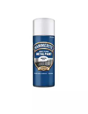 Hammerite Silver Direct To Rust Smooth Aerosol Quick Drying 400ml Metal Paint • £12.49