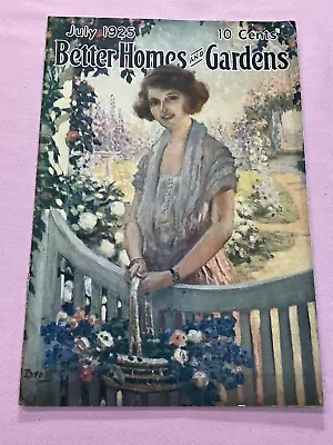 Vintage Better Homes And Gardens Magazine July 1925 • $6.95