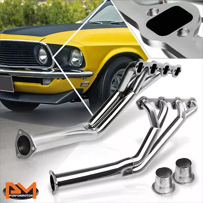 For 64-70 Ford Mustang 260/289/302 TRI-Y Long Tube S.Steel 8-4-2 Exhaust Header • $111.89