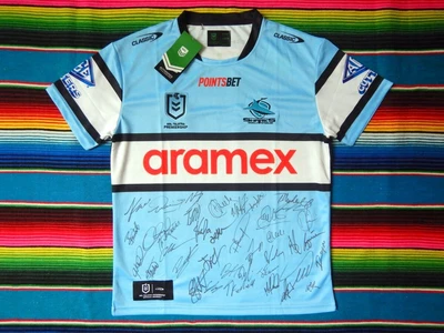 $449.99 • Buy ✺Signed✺ 2023 CRONULLA SHARKS NRL Jersey PROOF COA 38 Autographs