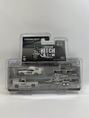 1969 Ford F-100 And Mustang BOSS On Trailer 1:64 Greenlight 31140B • $78.72