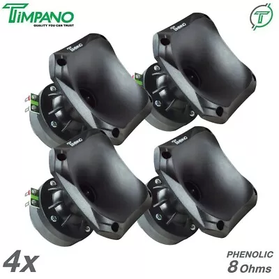 4x Timpano TPT-DH175 Slim 1  Ferrite Compression Driver 1in. Exit Waveguide Pro • $79.80