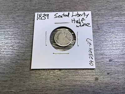 1839 Seated Liberty Silver Half-Dime-042324-27 • $39.95