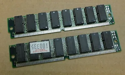 2 X SEC KM44V4004BK-6 (Chips) 72-Pin 60n/s EDO SIMM Single Sided Memory Modules • £13.49