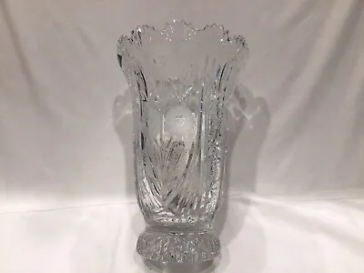 Shannon Crystal 9” Vase Designs Of Ireland 24% Lead Crystal Made In Slovakia • $22