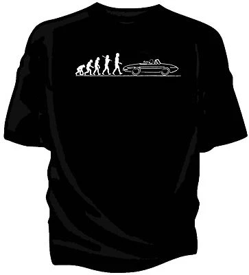 Evolution Of Man Alfa Romeo Duetto Spider Classic Car T-shirt • £13.99