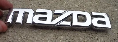 Mazda Trunk Emblem Badge Decal Logo Rear Chrome 3 6 626 Protege OEM Genuine • $12.22