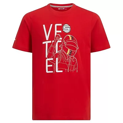 Kid's Sebastian Vettel Ferrari T-Shirt Red (Children's Sizes: 1-2 And 3-4 Years) • $39