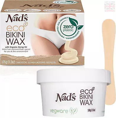 Nad's Eco Bikini Wax Professional Salon Quality Microwaveable Hard Stripless & • £10.68