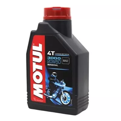 Motul 3000 20W-50 4T Mineral Engine Oil 4-Stroke 1 Liter • $16.95