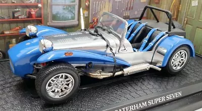 Kyosho 1/18 Scale Diecast 7020BL - Caterham Super Seven Clam Shell Wing Blue • £149.99